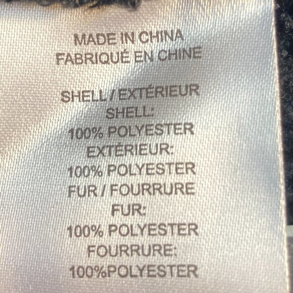 Vigoss SZ S NWT Black vegan suede leather sherpa open front moto jacket - Picture 12 of 13